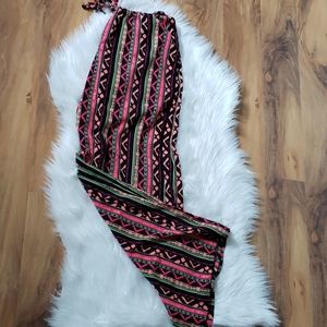 Geometric Wide Leg Pant